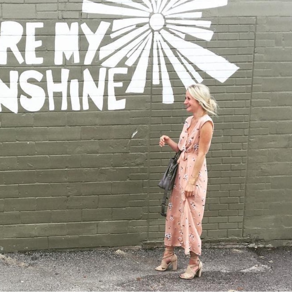 Sienna Sky Orange Pink Maxi Sundress Wedding Guest